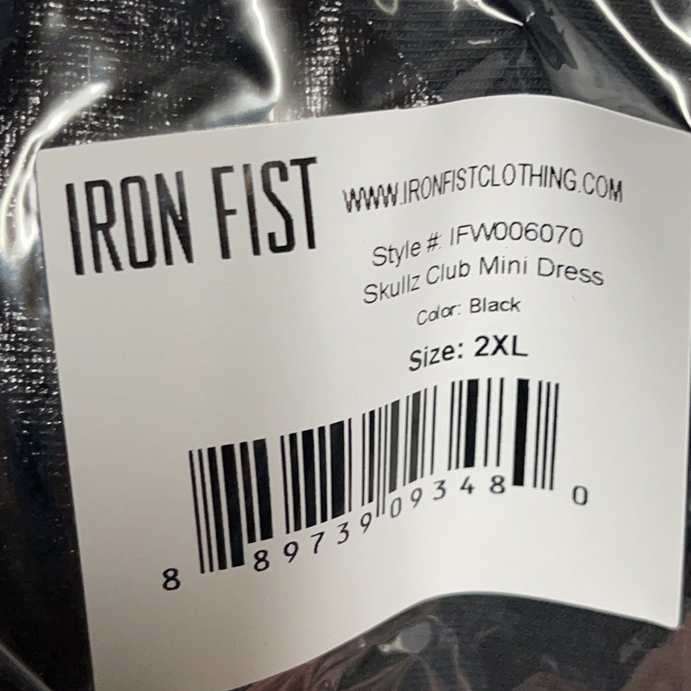 Iron Fist Skullz Club Mini Dress Size 2X - Picture 7 of 11
